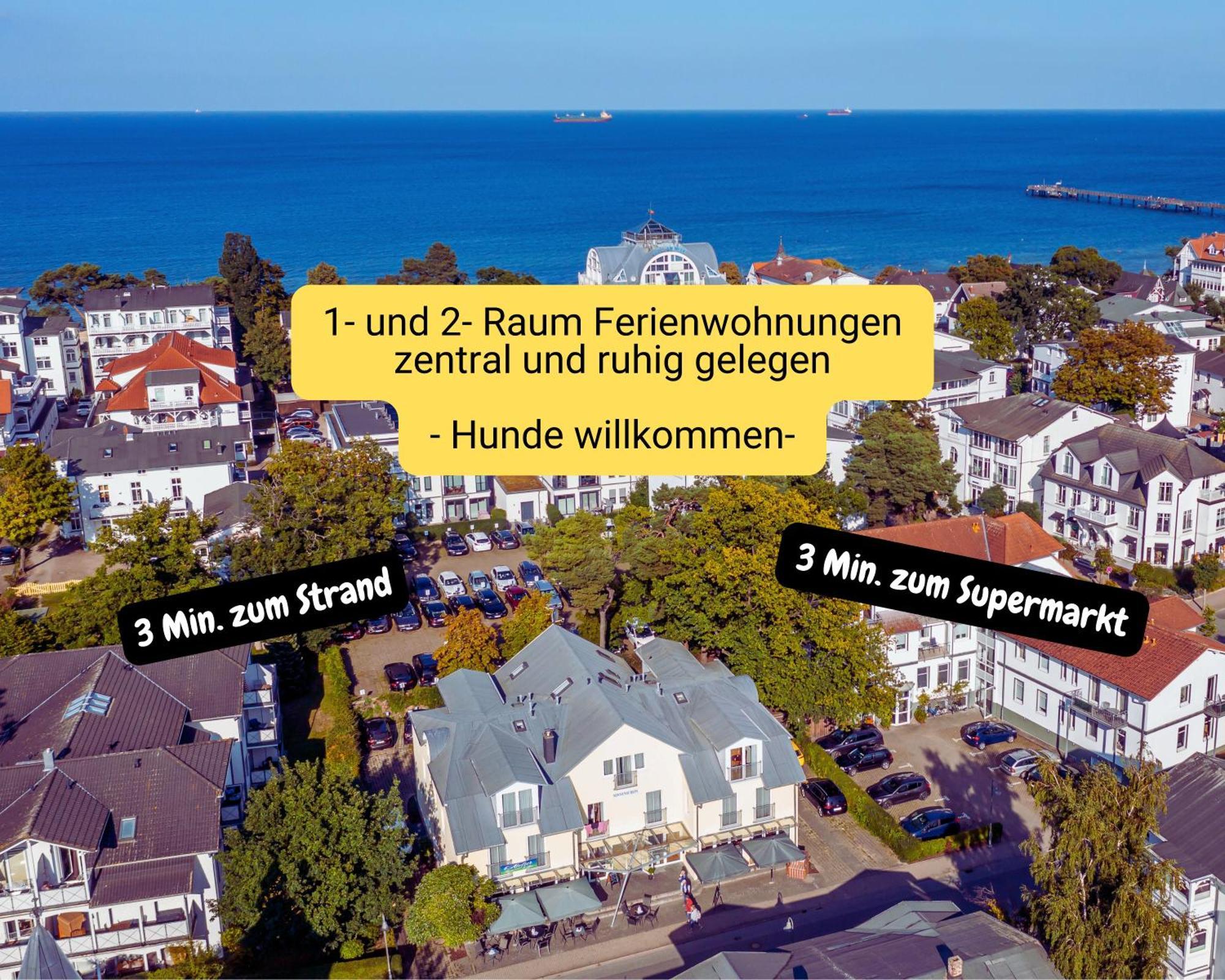 Appartementhaus Sonnenschein - 250M Zum Strand Im Zentrum Von Binz Extérieur photo