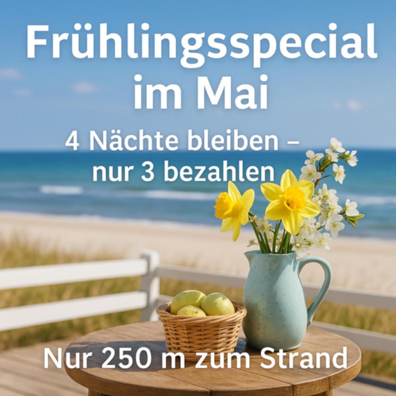 Appartementhaus Sonnenschein - 250M Zum Strand Im Zentrum Von Binz Extérieur photo